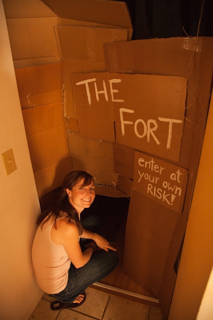 Adult Cardboard Fort 2011