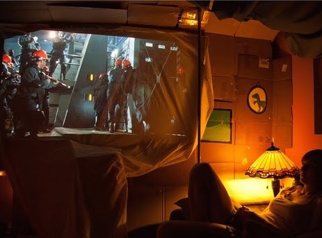 Building a Cardboard fort for adults