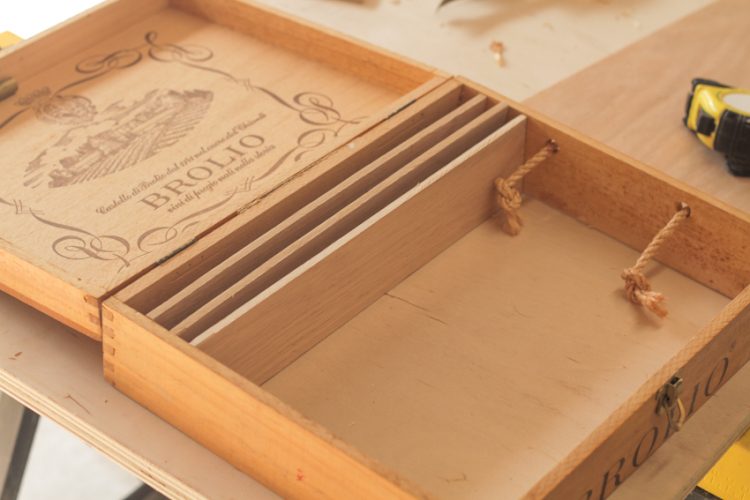 DIY seed box - from wine crate