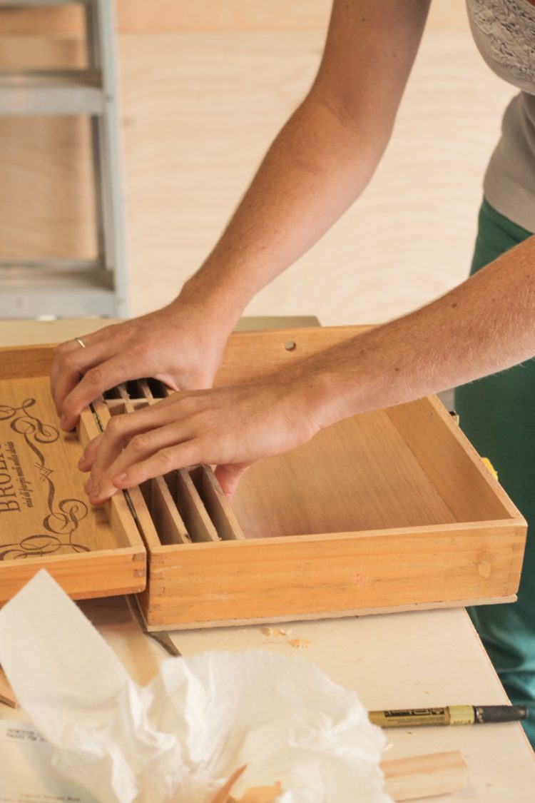 DIY seed box - from wine crate