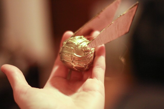 Golden Snitch Ornament DIY - Harry Potter Craft