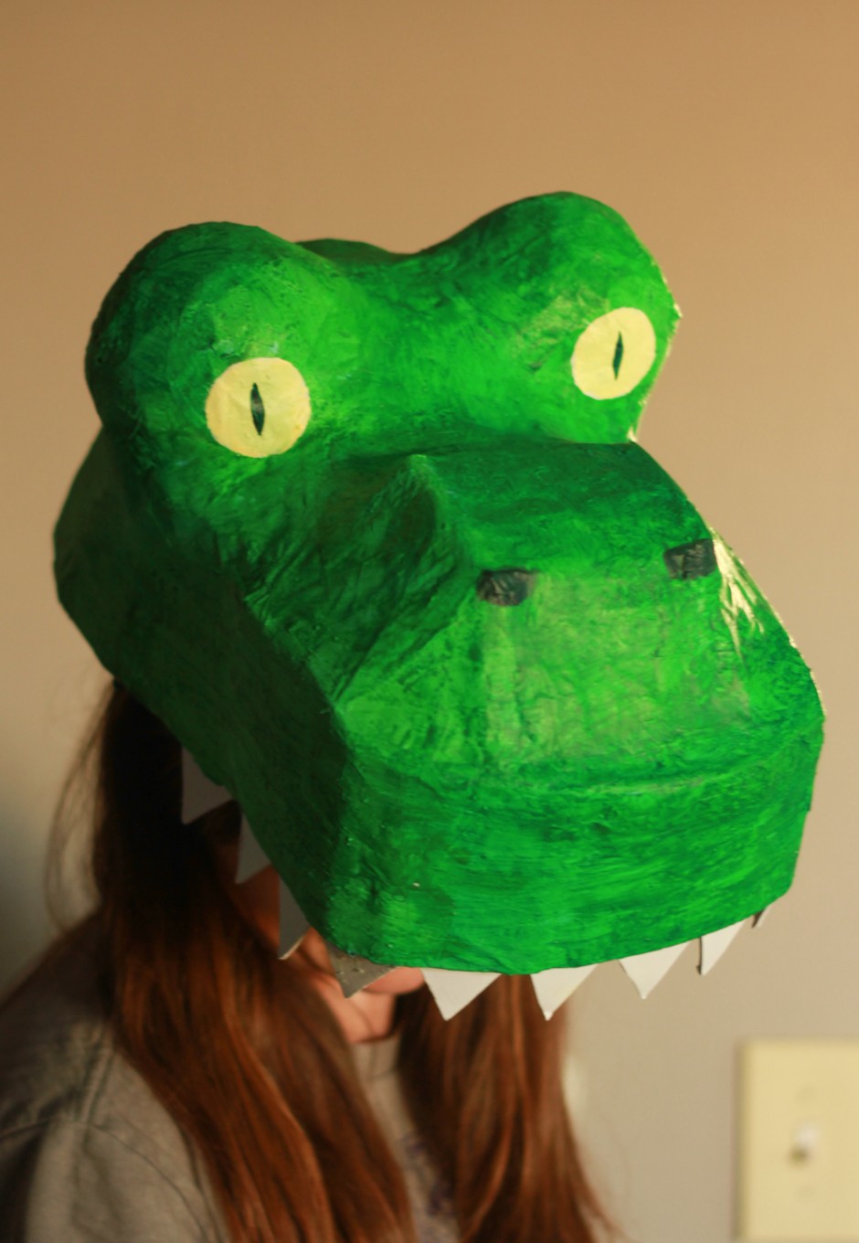 T-rex costume DIY tutorial: Dinosaur mask T-rex costume DIY tutorial: Dinosaur mask